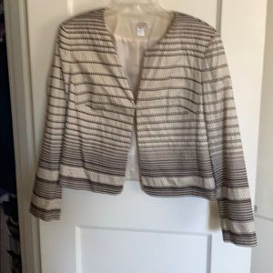 Brown waist length brown blazer